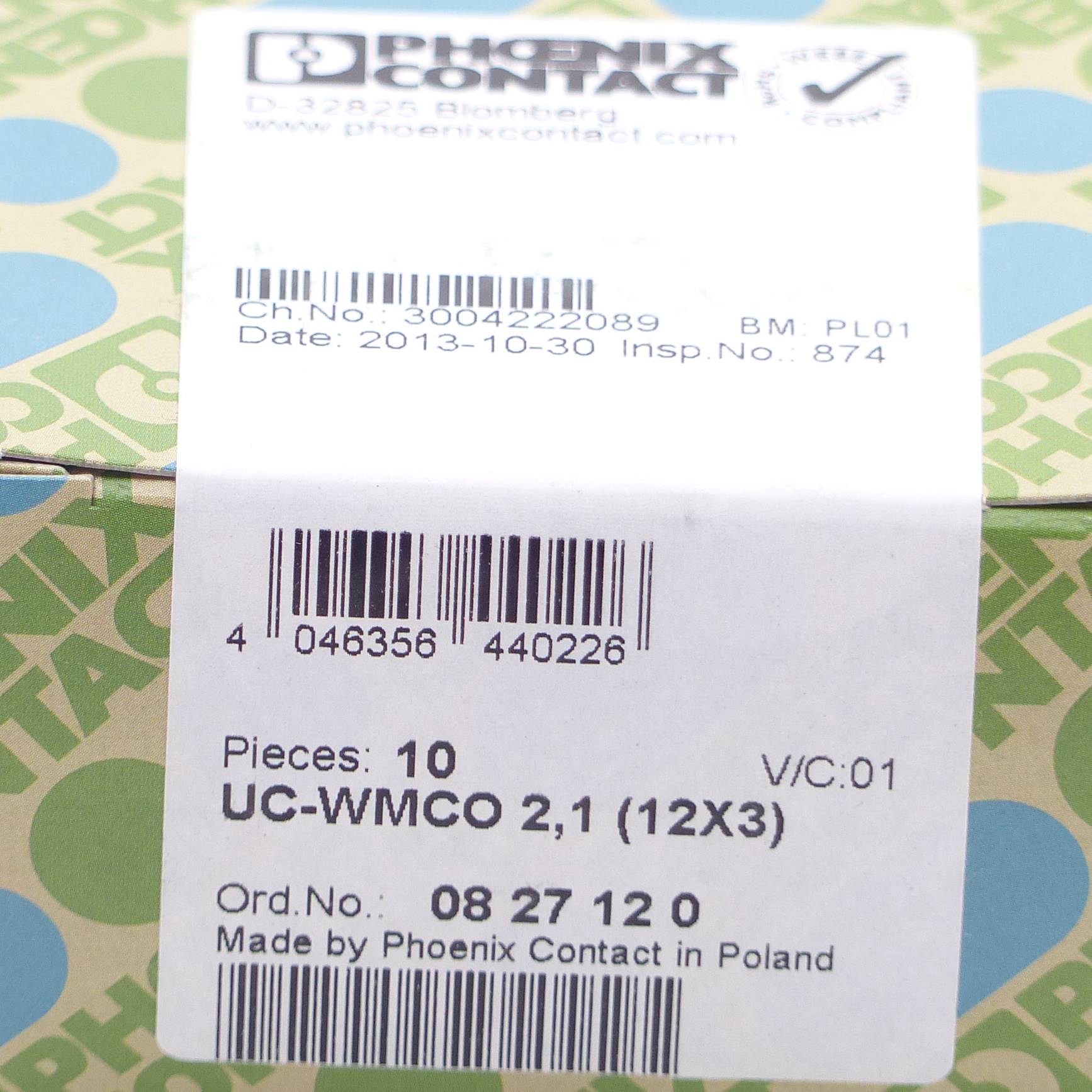 Leitermarker Etiketten UC-WMCO 2,1 (12X3) Weiß 