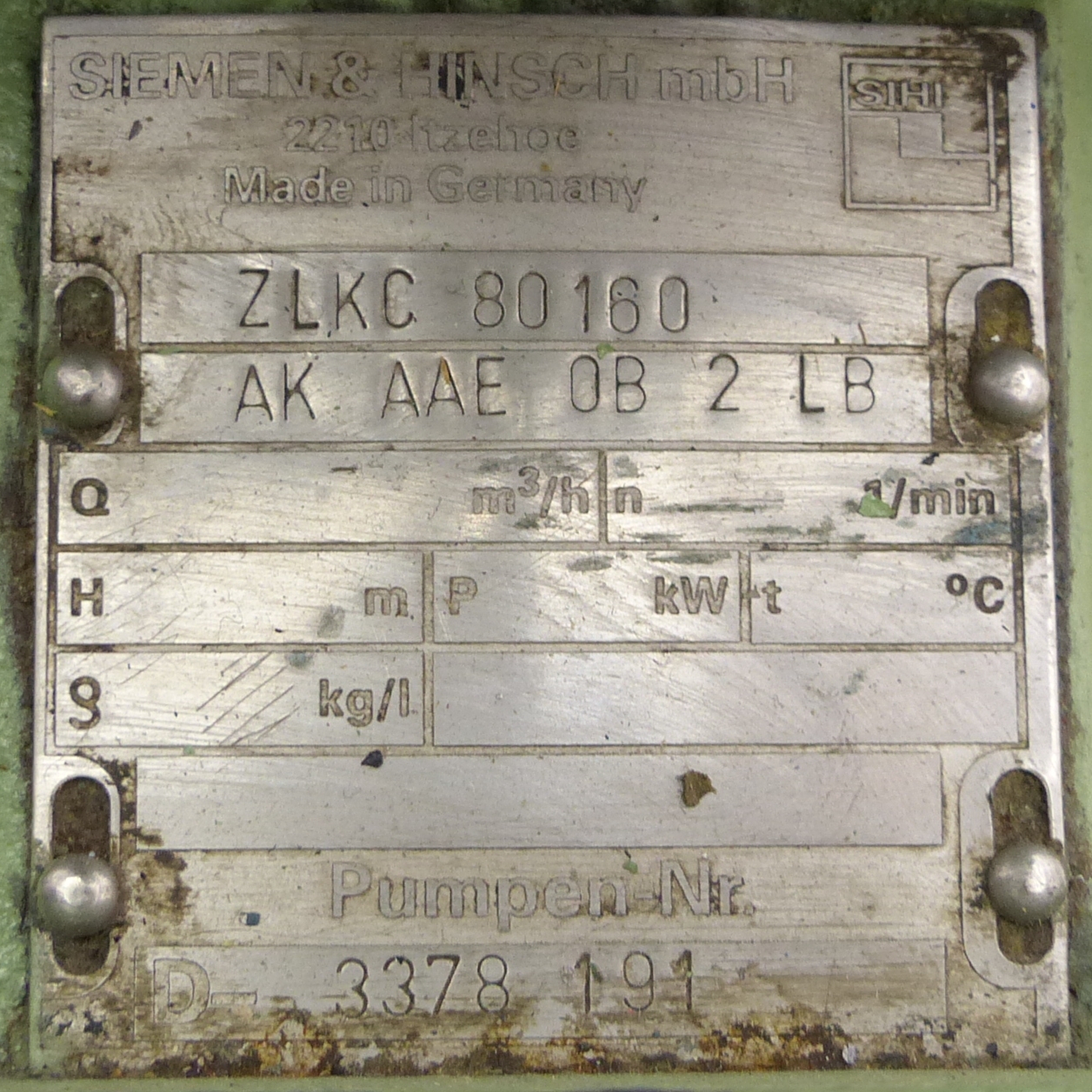 Volute Casing Pump ZLKC 80160 