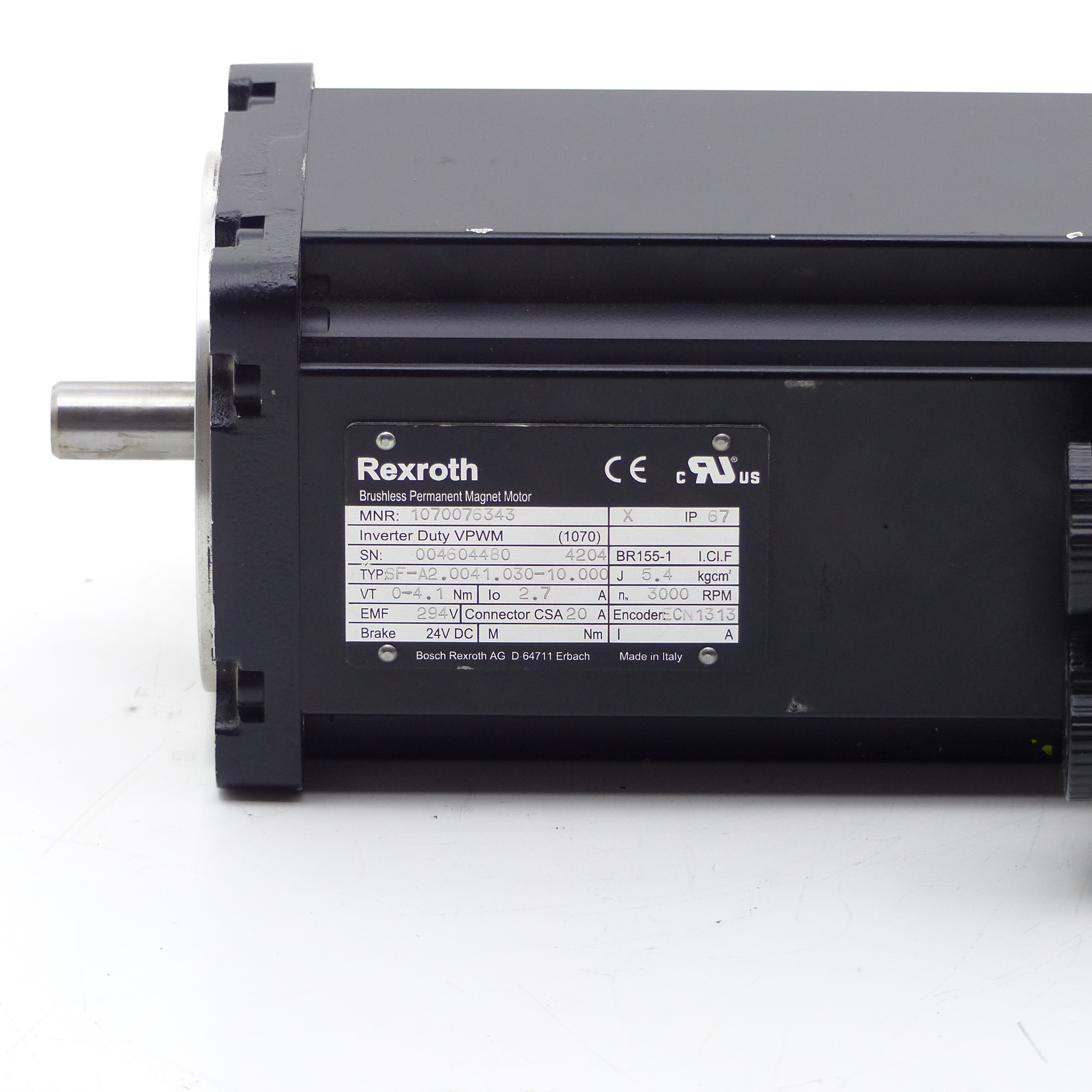 Brushless servo motor SF-A2.0041.030-10.000 