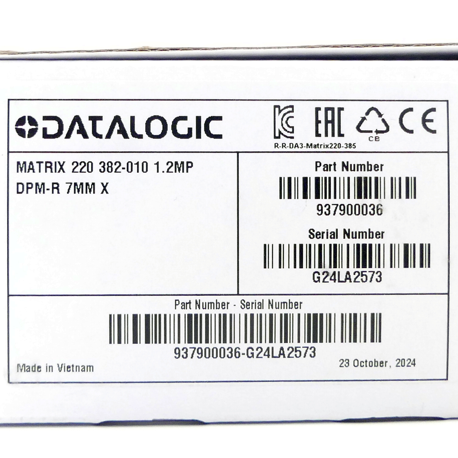 Barcode reader MATRIX 220 382-010 1.2MP DPM-R 7MM X 