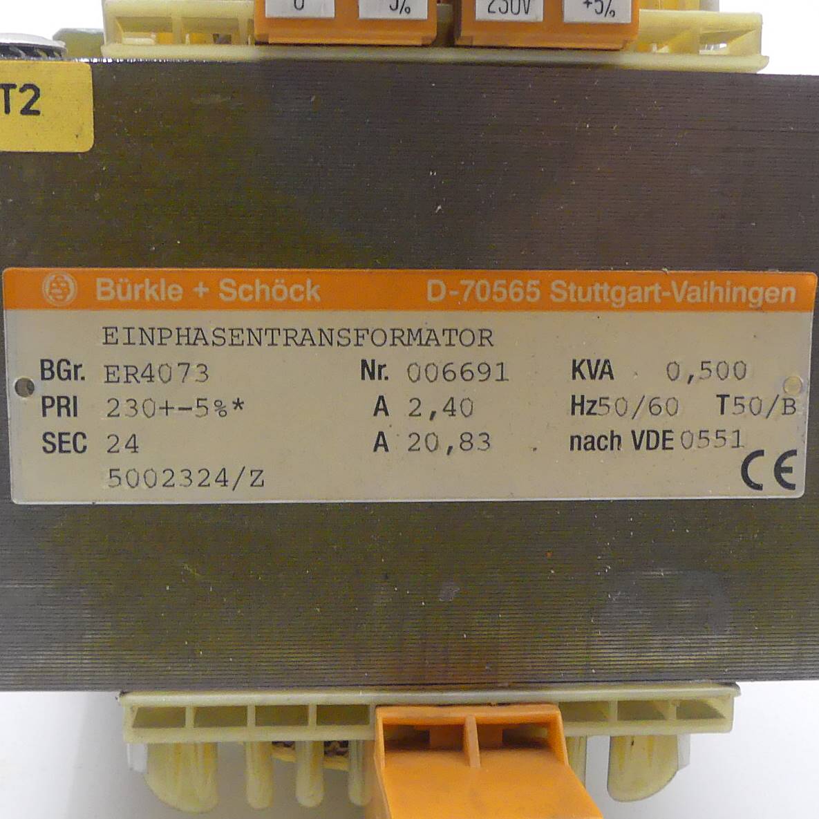 Single-phase transformer 