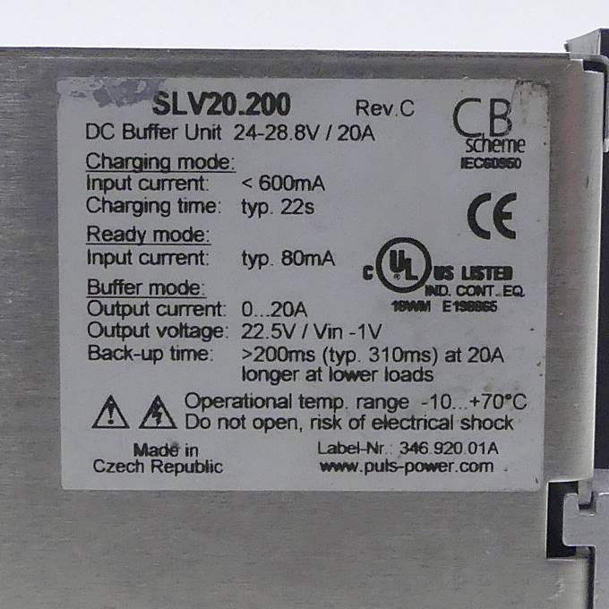 Buffer Unit SLV 20