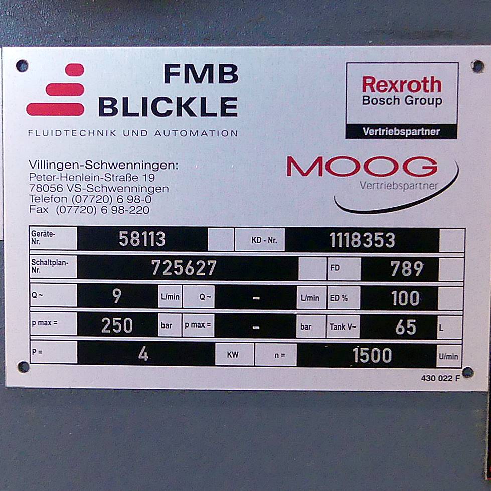 Hydraulikaggregat 58113 