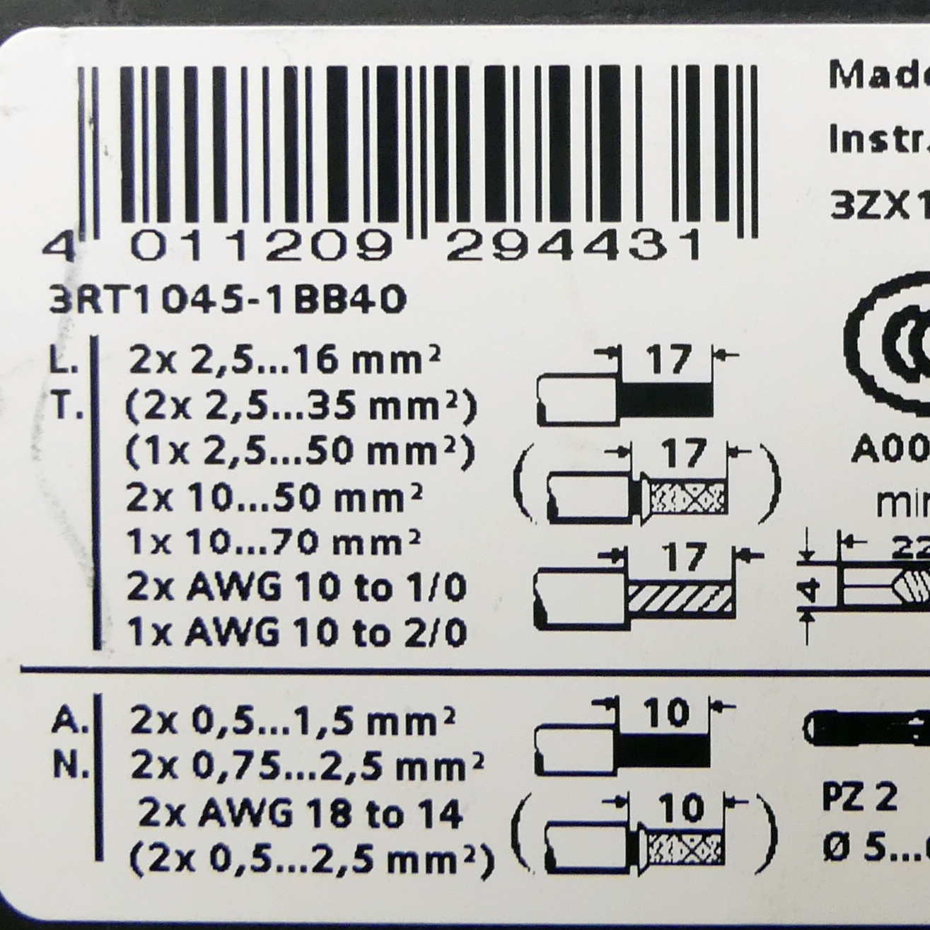 Power contactor