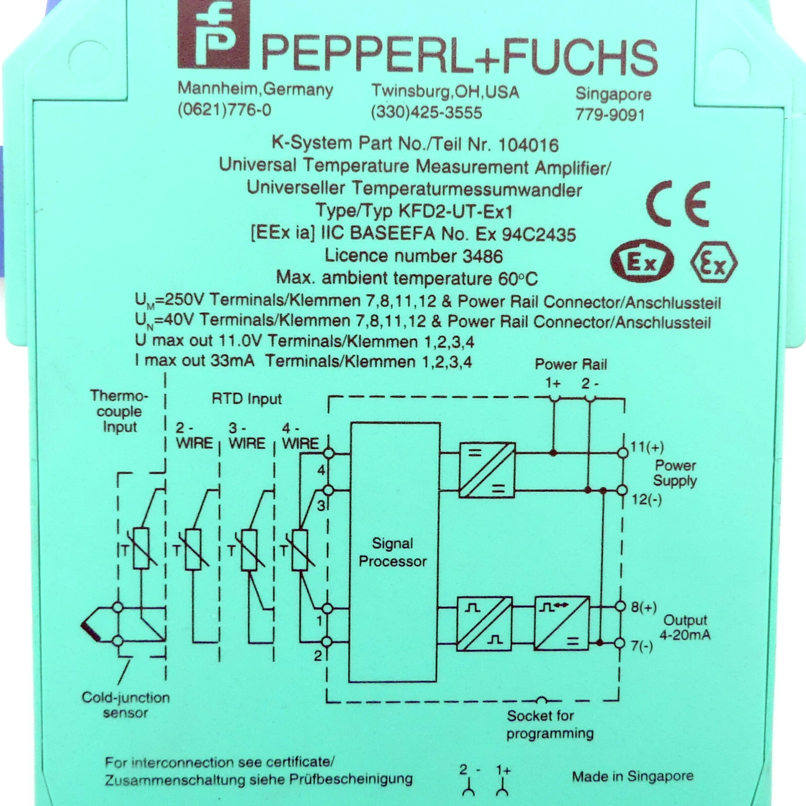 Universeller Temperaturmessumwandler 