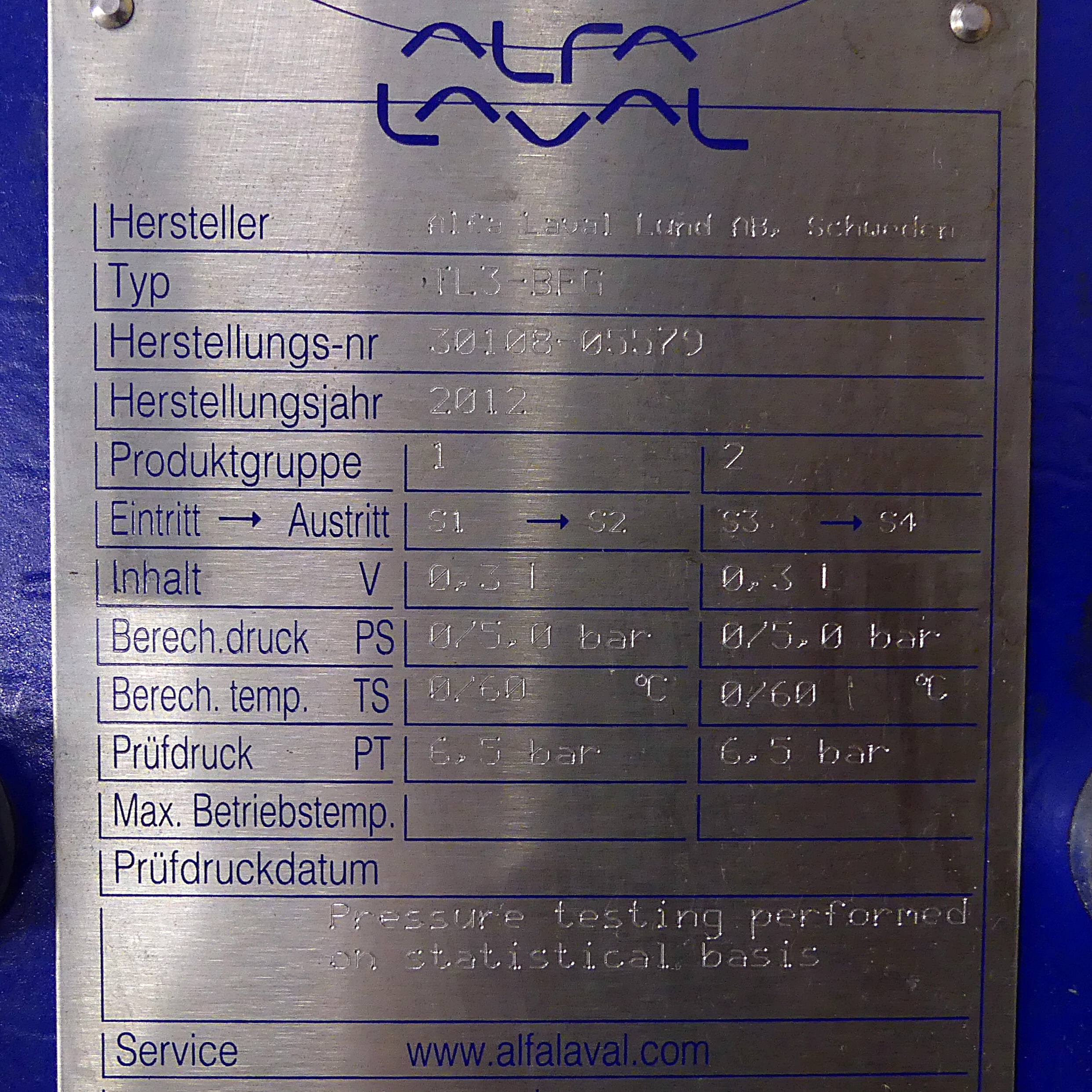 Plate cooler TL3-BFG 