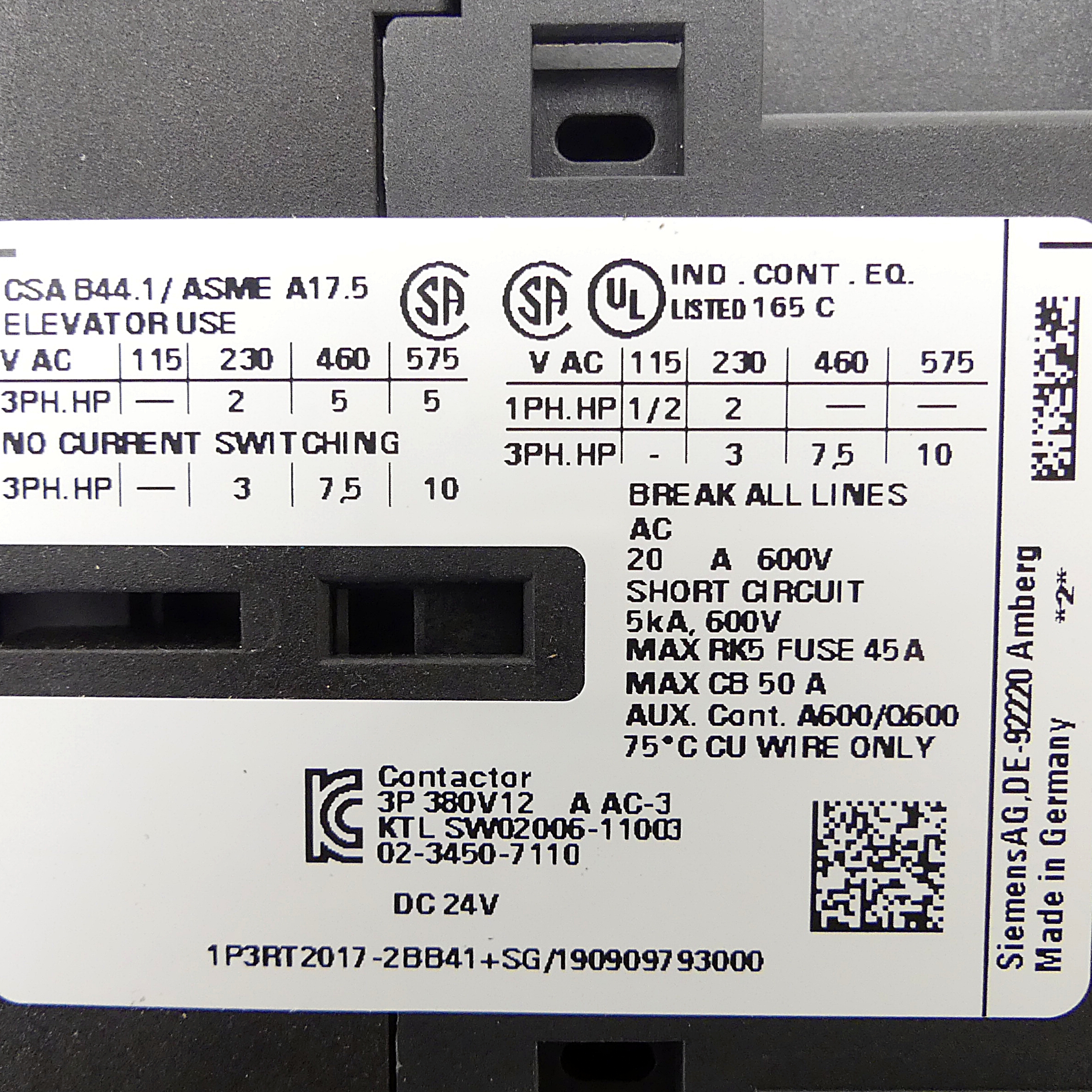 Power contactor