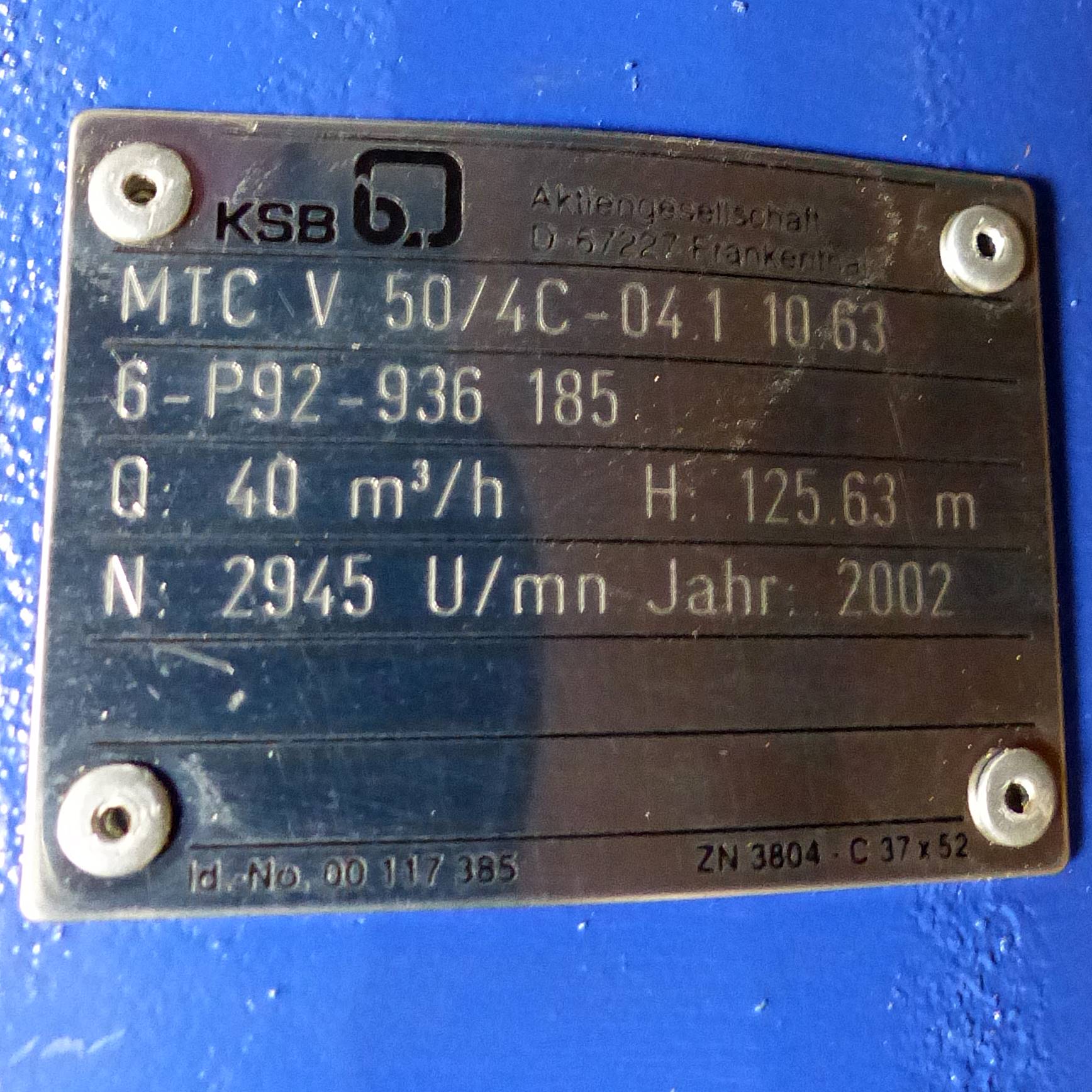 Kreiselpumpe ILG4 205-2AA66-Z 