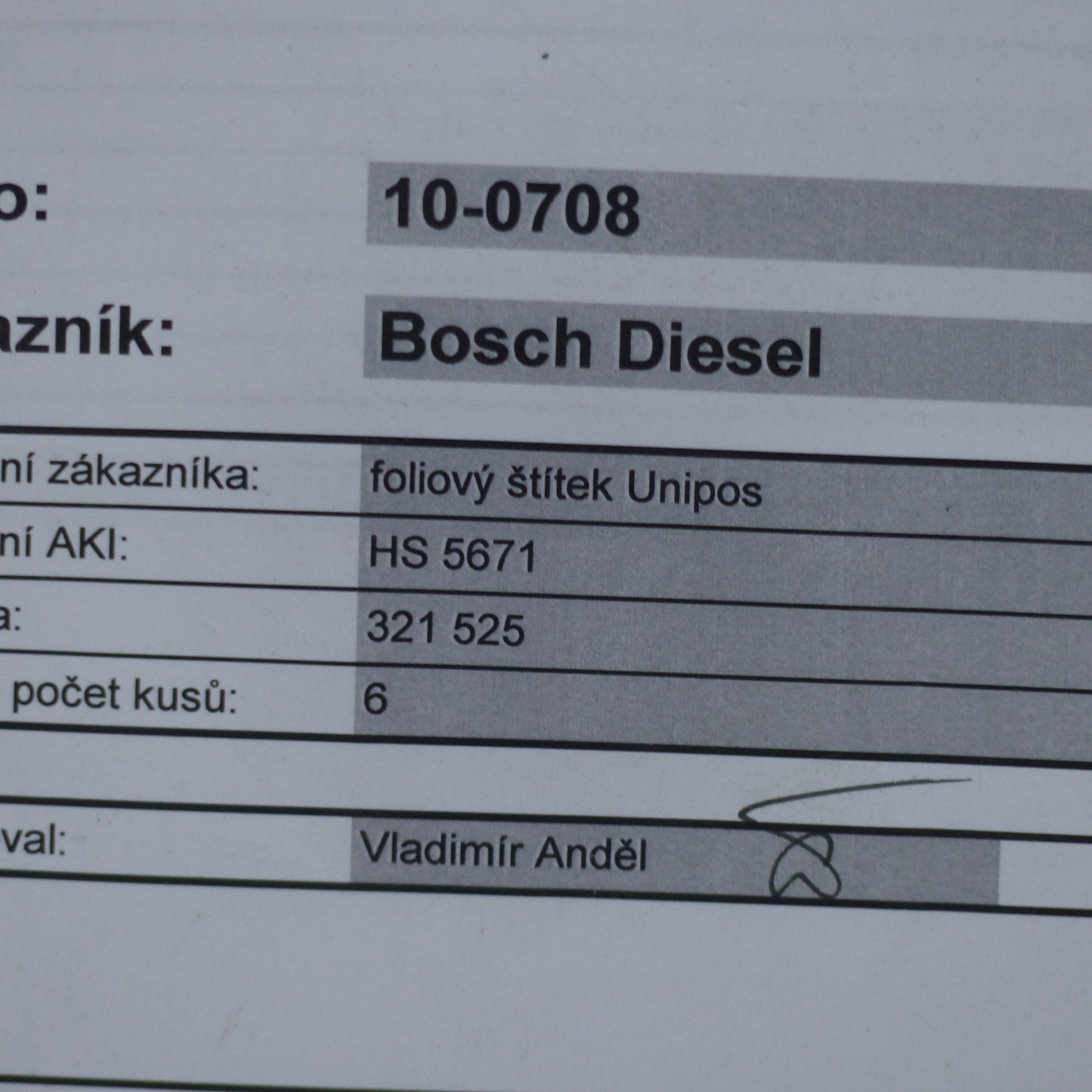 Control Panel foil 