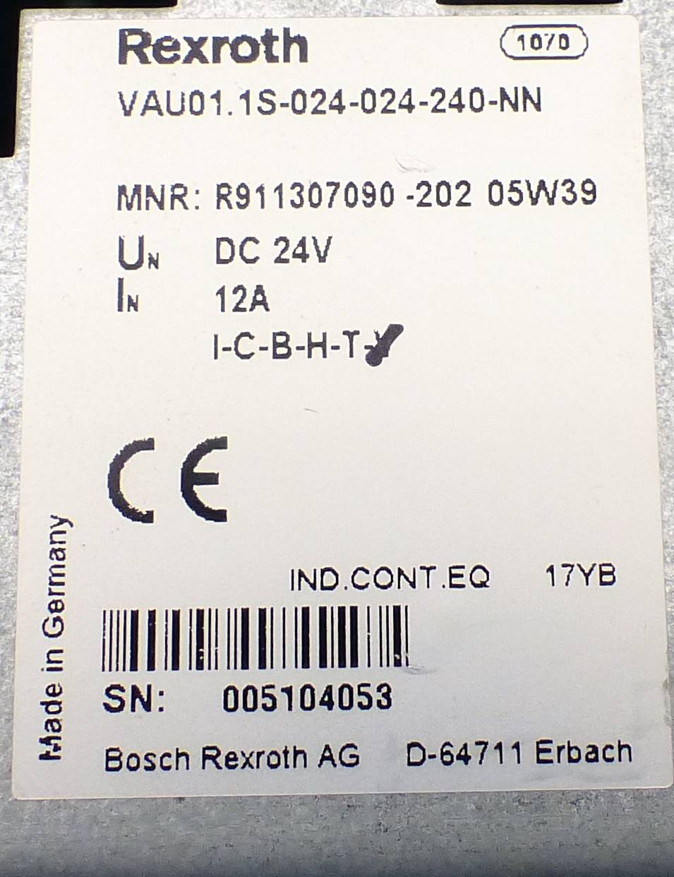Unterbrechungsf. Stromversorg. VAU01.1S-024-024-240-NN