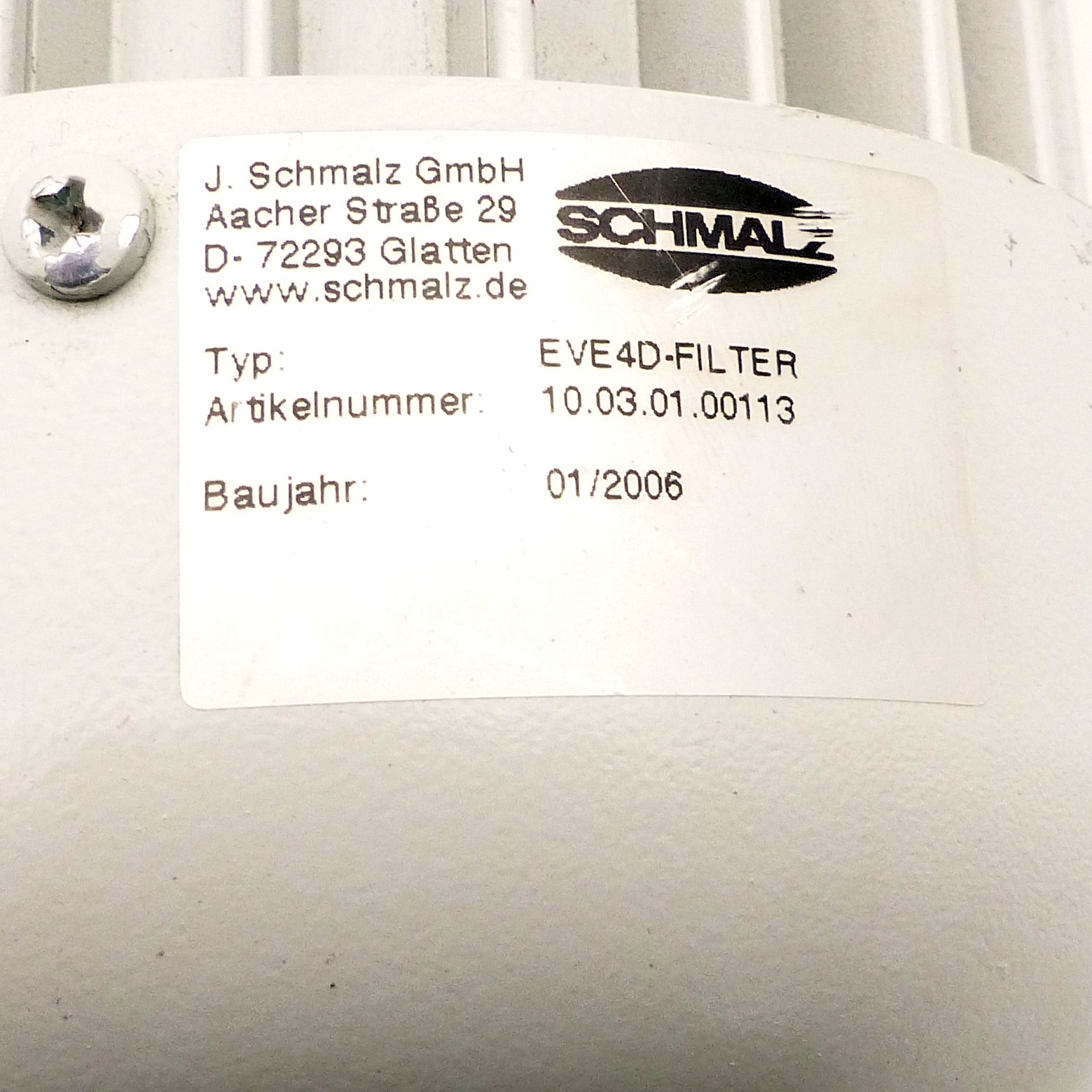 Vakuumpumpe EVE4D-Filter 