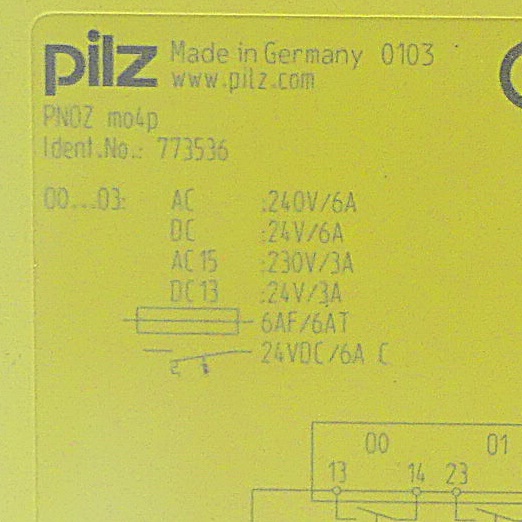 PNOZ mo4p Extension Module 