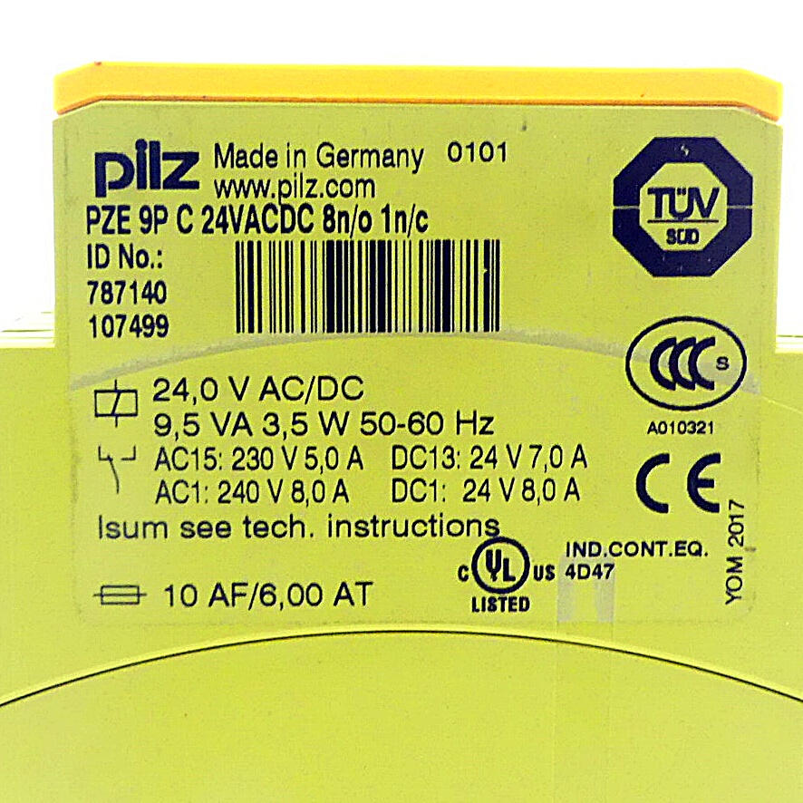 Contact expansion block PZE 9P C 24VACDC 8n/o 1n/c
