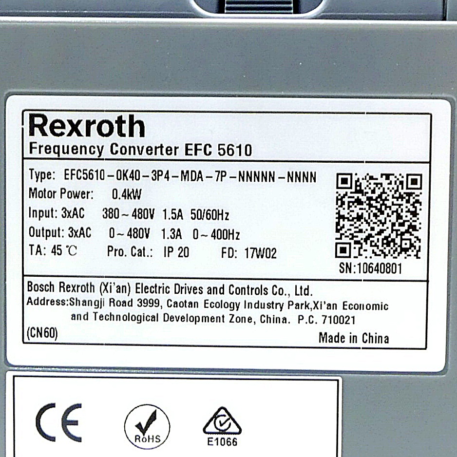 Frequency converter EFC 5610 