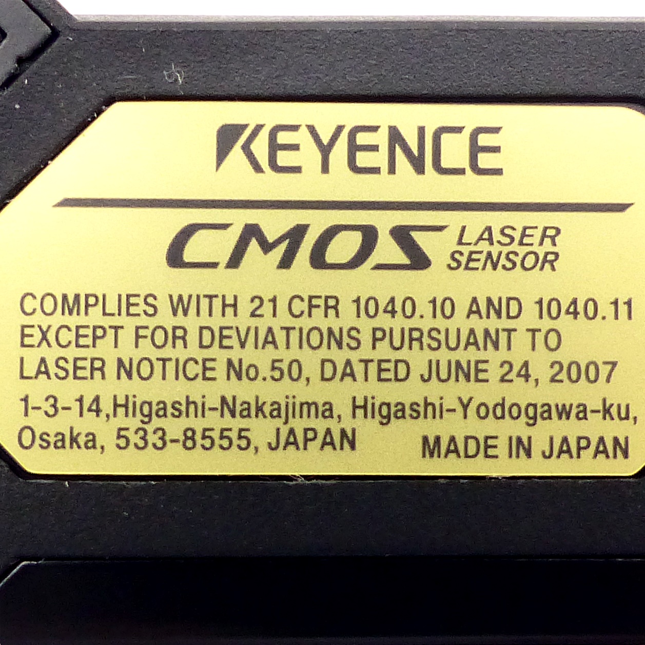 Digitaler CMOS Lasersensor GV-H45L 