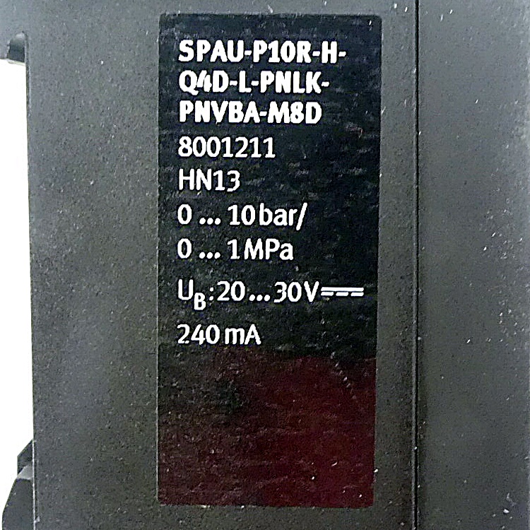 Drucksensor SPAU-P10R-H-Q4D-L-PNLK-PNVBA-M8D 