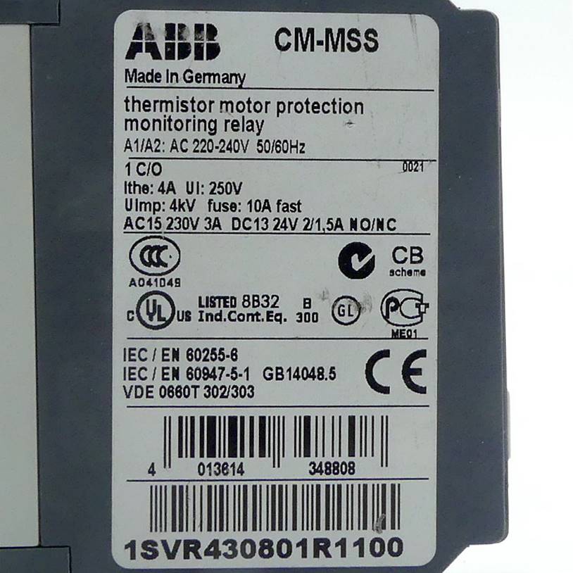 thhermistor motor protection monitoring relay CM-MSS 