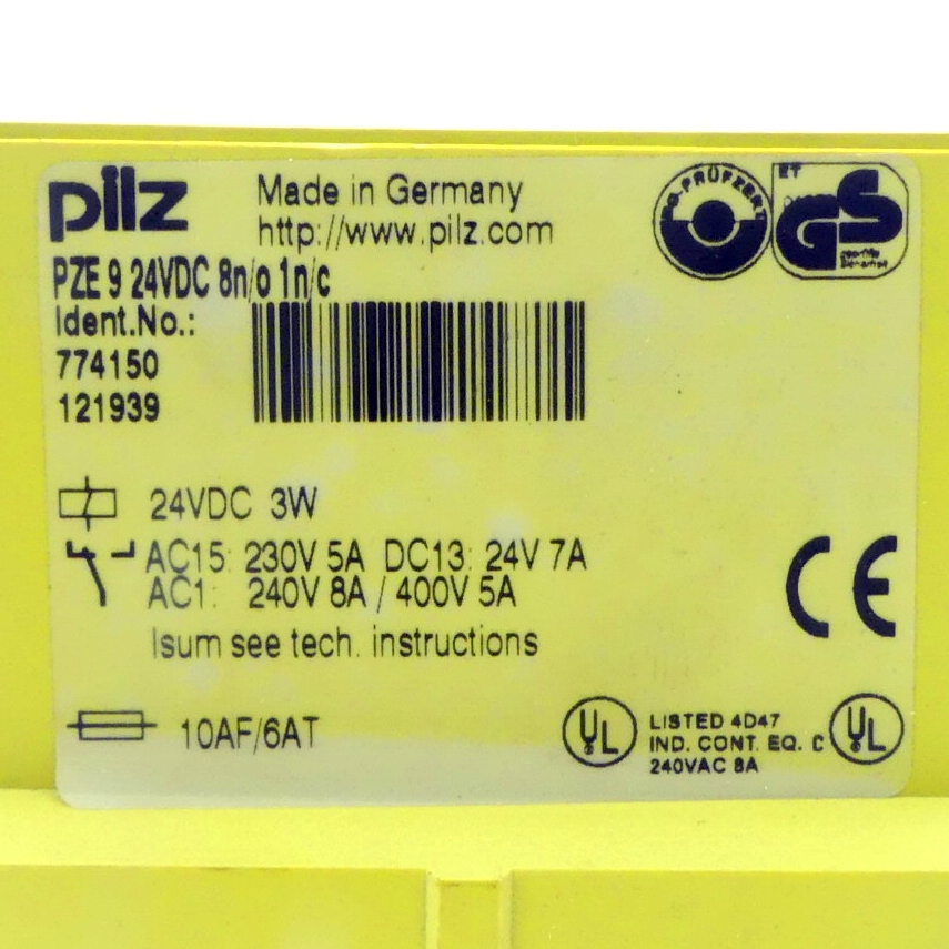 Kontakterweiterung PZE 9 24VDC 8n/o 1n/c 