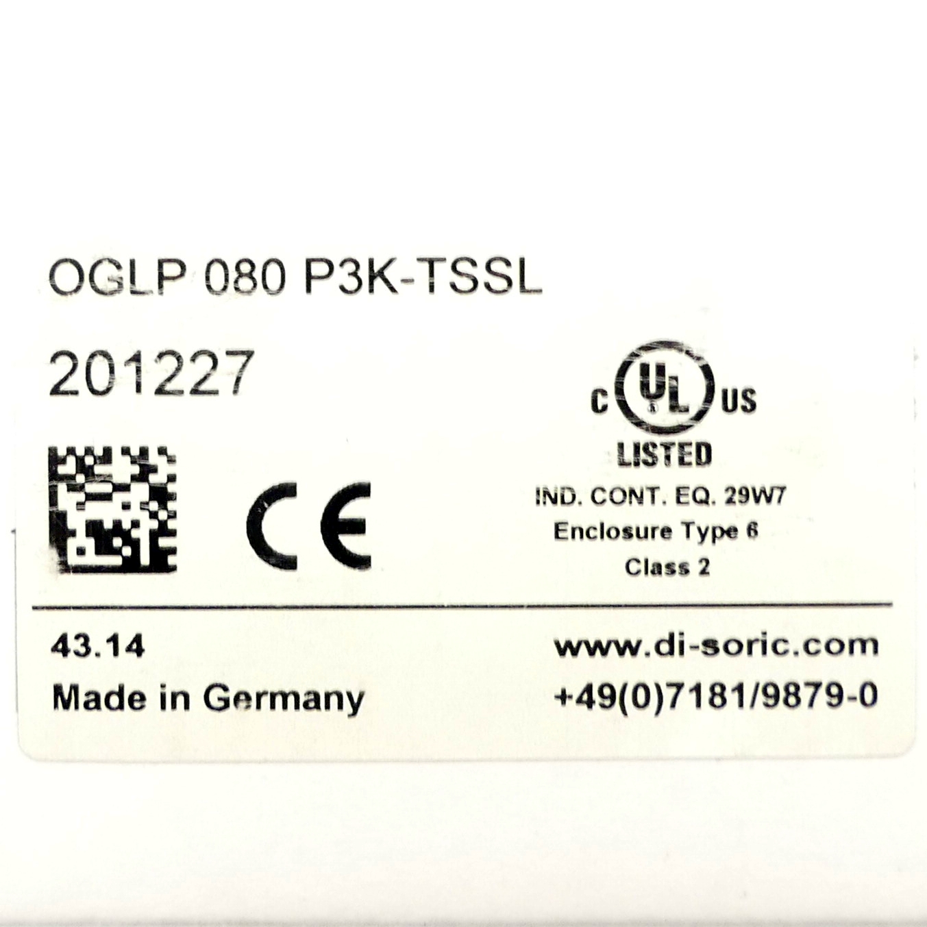 Fork light barrier OGLP 080 P3K-TSSL 