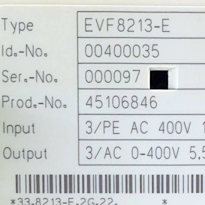 Frequency converter EVF8213-E 