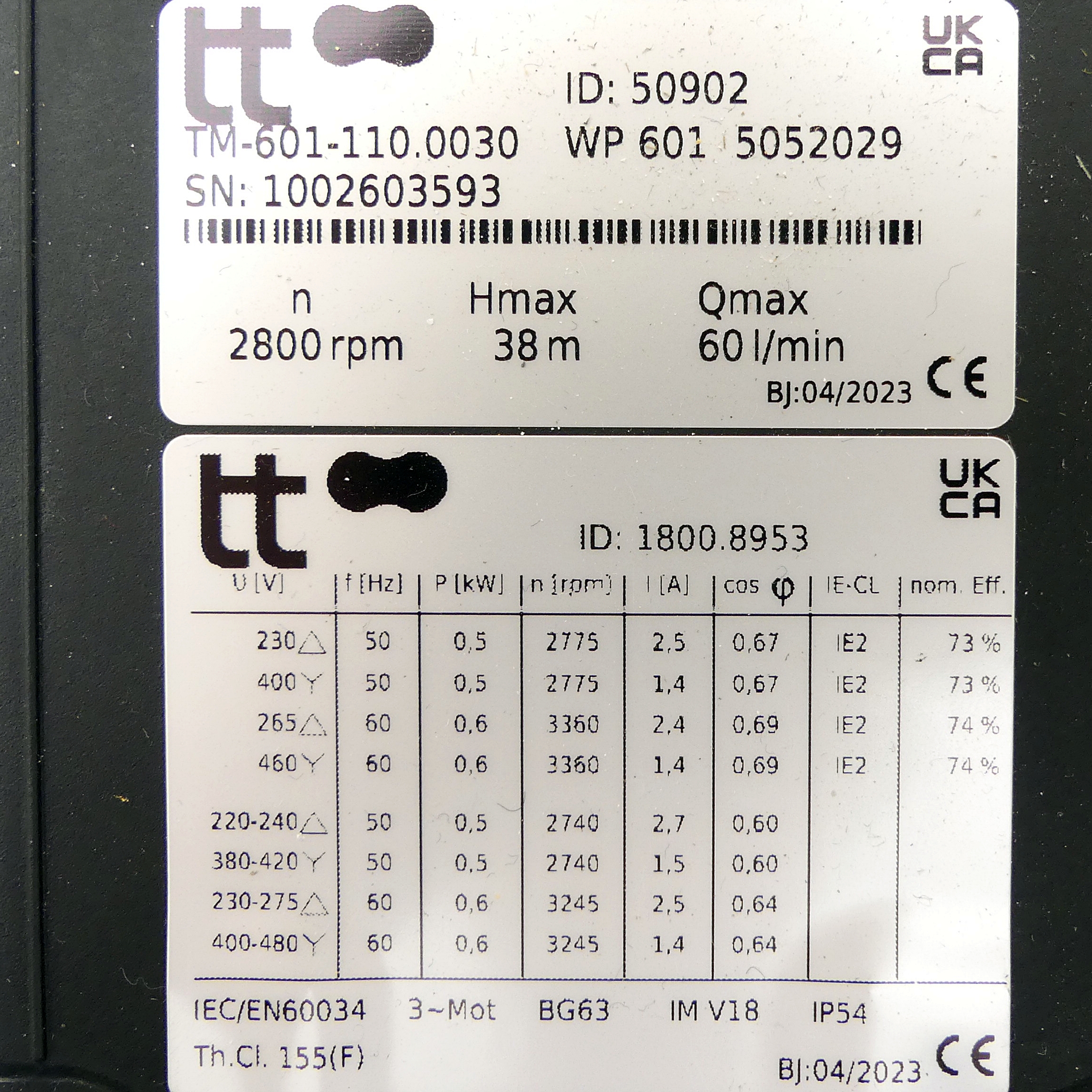 Tauchpumpe TM-601-110.0030