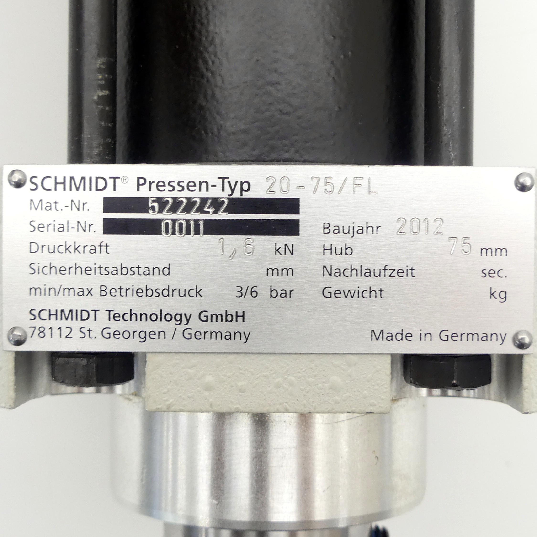 Cylinder unit 20-75/FL 