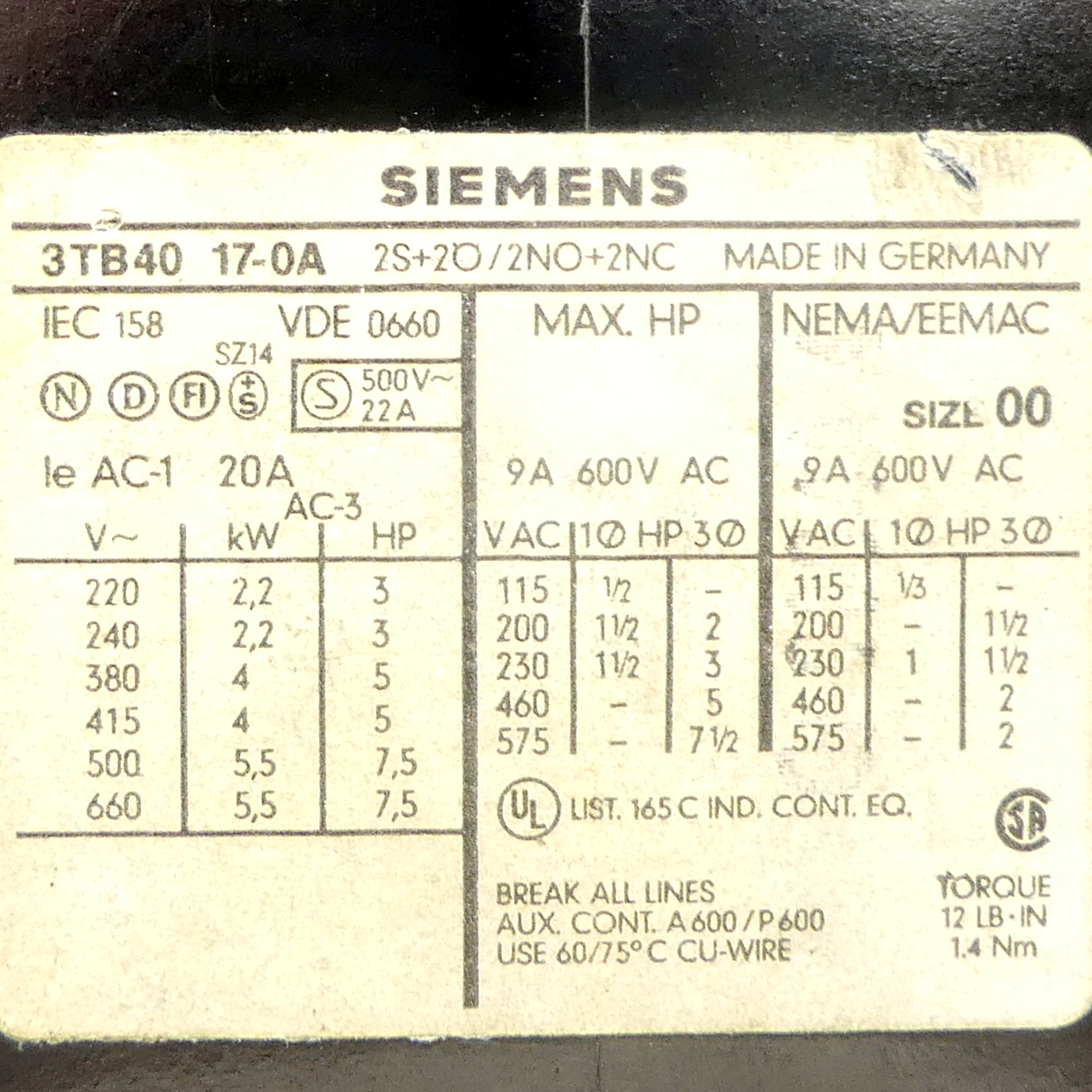 Contactor
