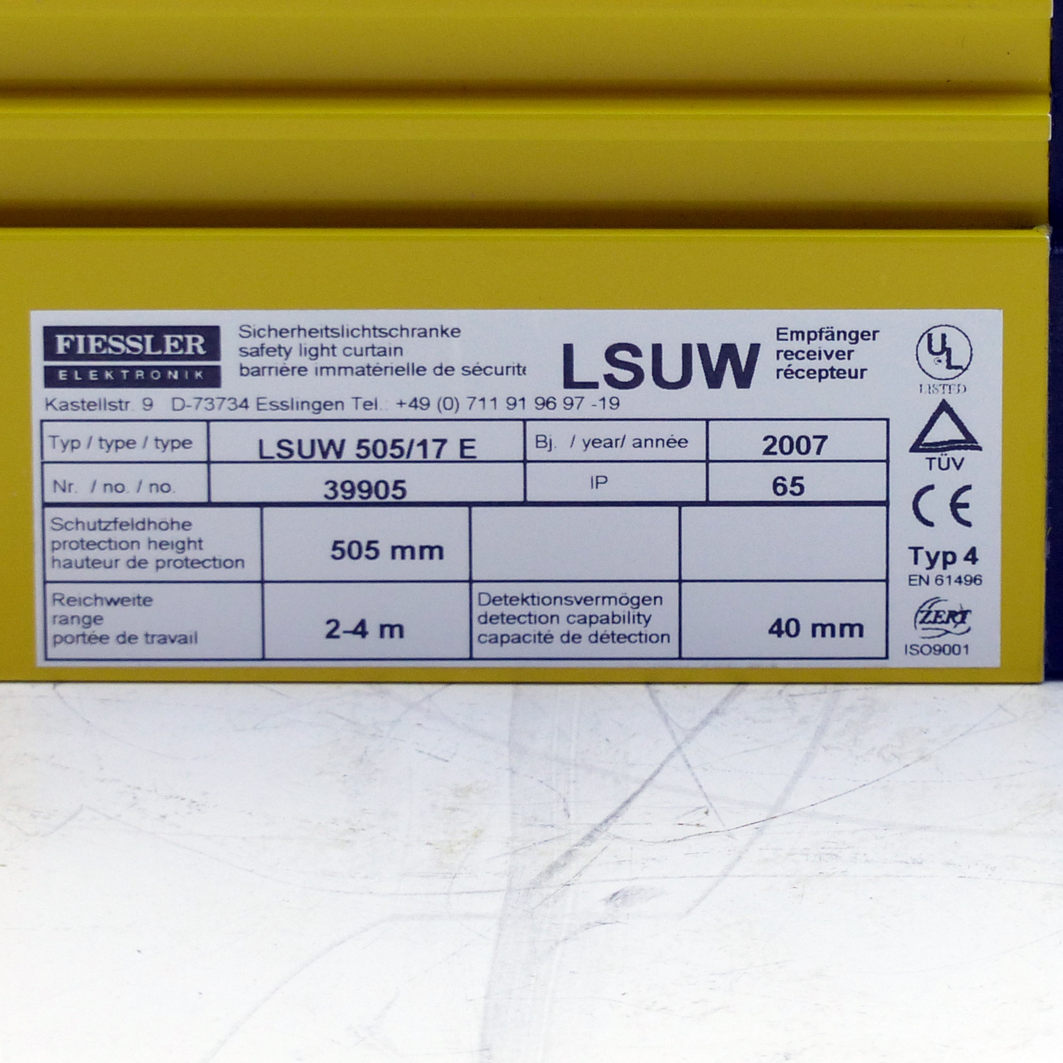 Safety light Barrier LSUW