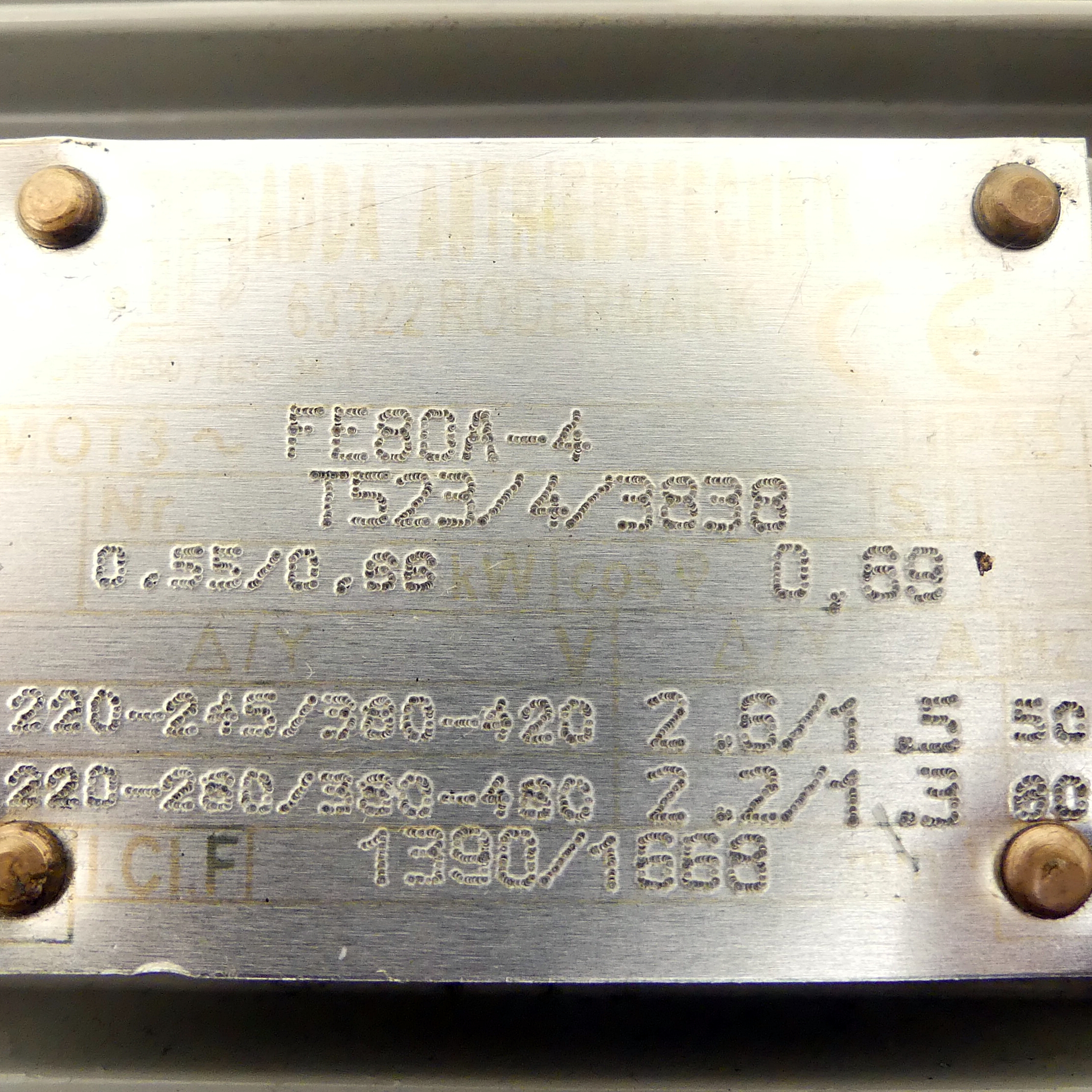 Drehstrommotor FE80A-4 