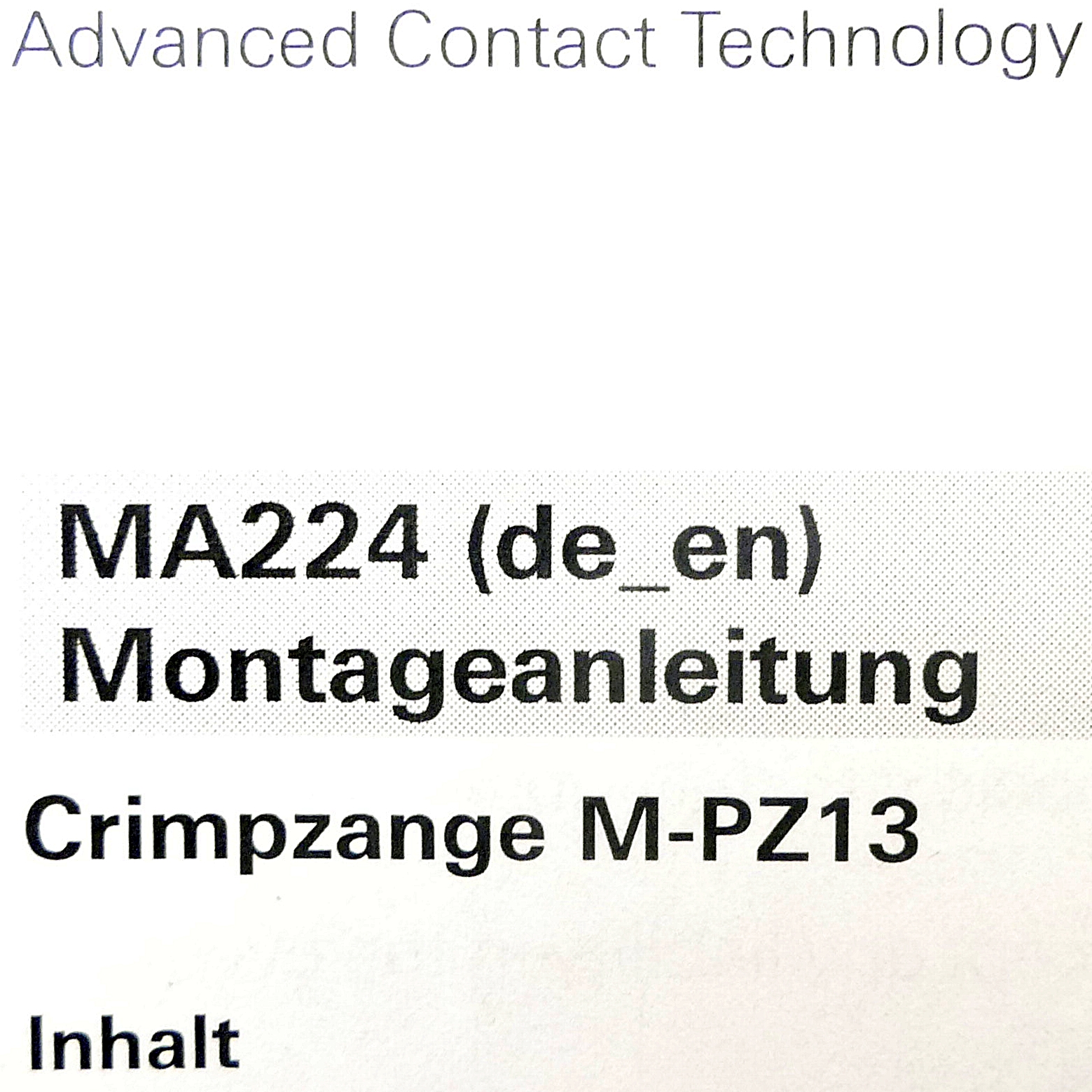 Crimpzange M-PZ13