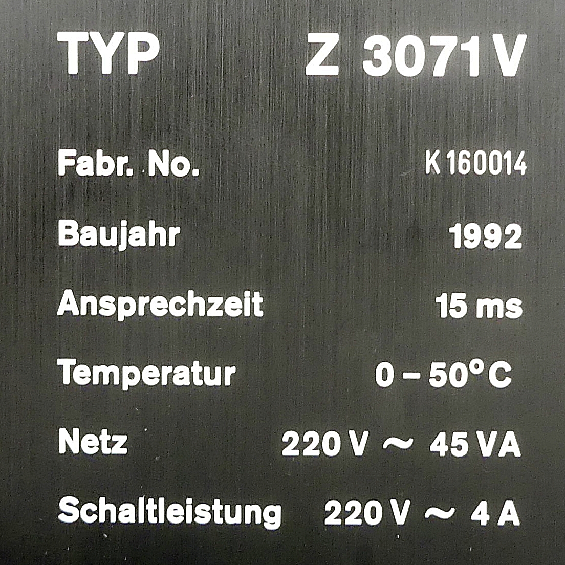 Controller Z 3071V