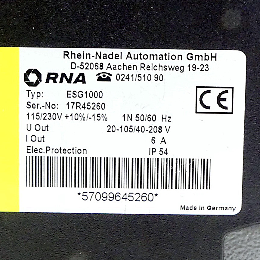 Compact control unit