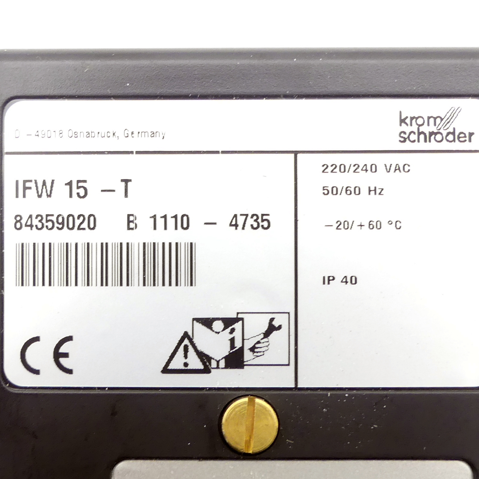 Flame Detector IFW 15-T 