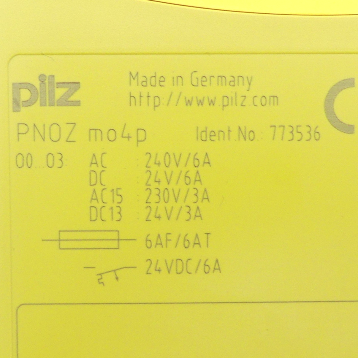 PNOZ mo4p Extension Module 