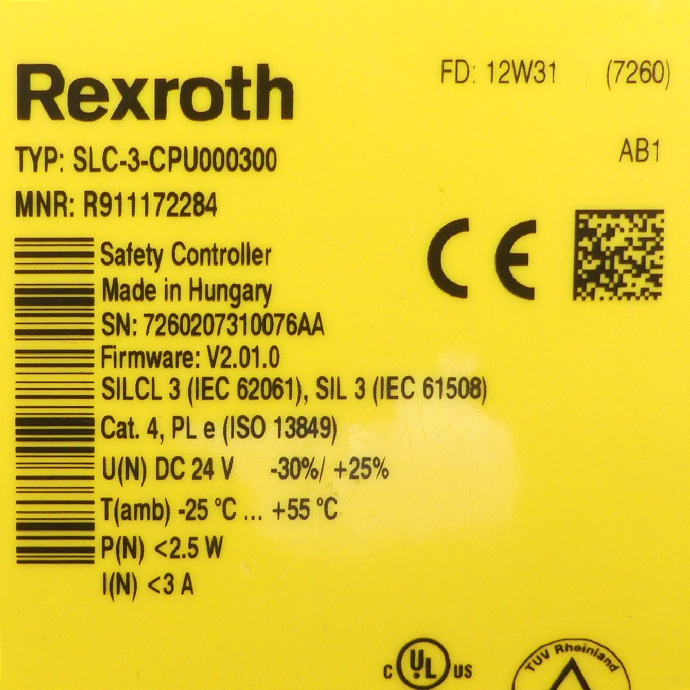 Sicherheitsrelais SLC-3-CPU000300 