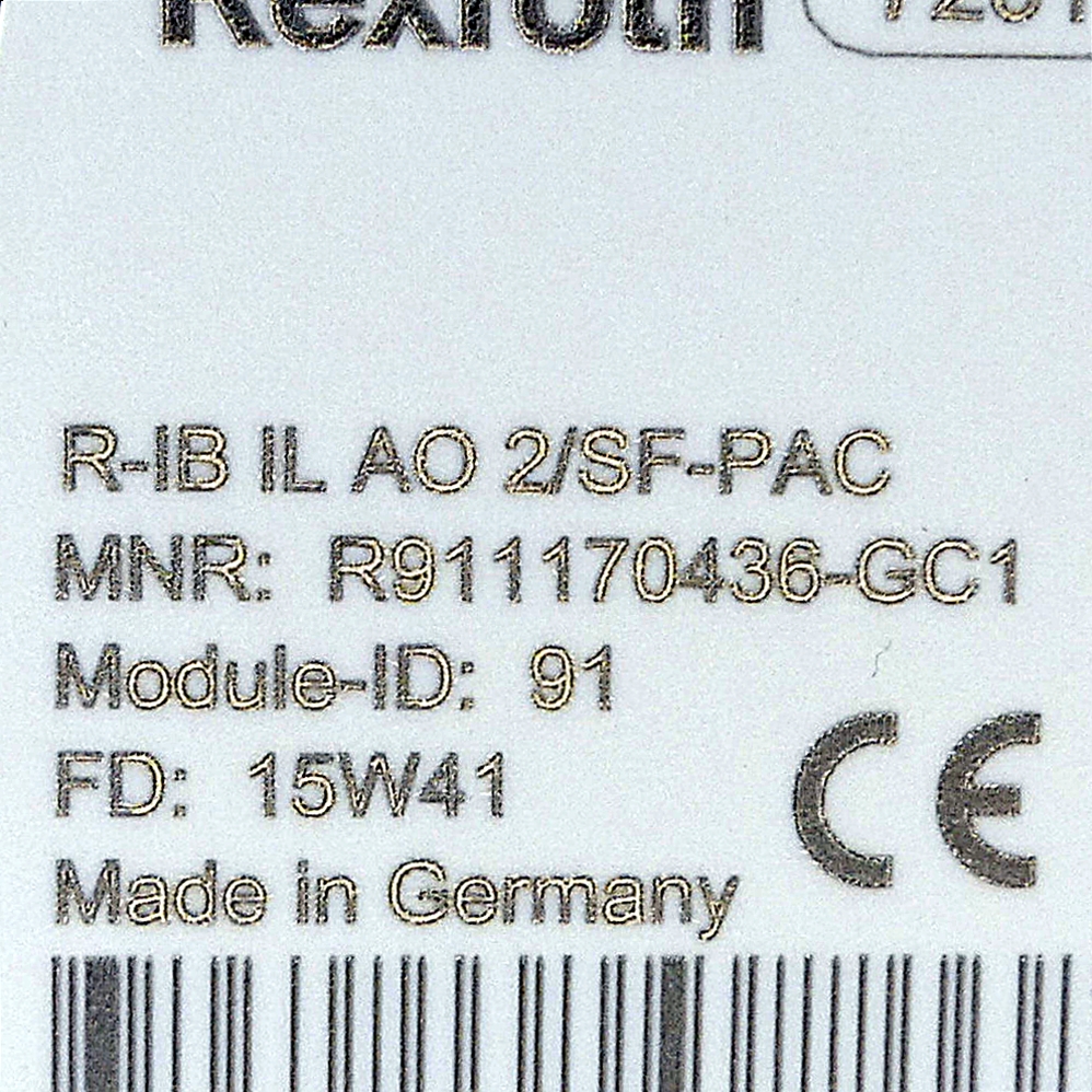 Funktionsklemme R-IB IL AO 2/SF-PAC