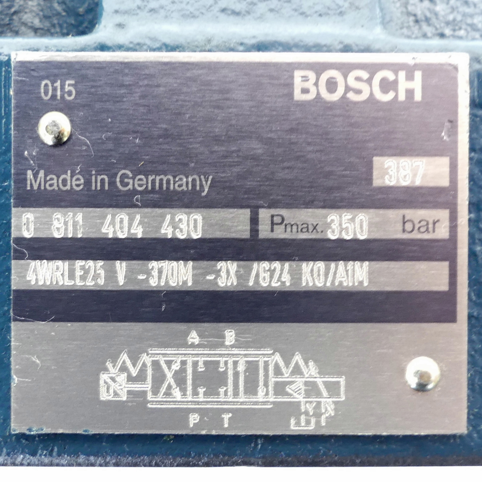 4/3 Proportional directional control valve 4WRLE25 V -370M -3X /G24 K0/A1M 