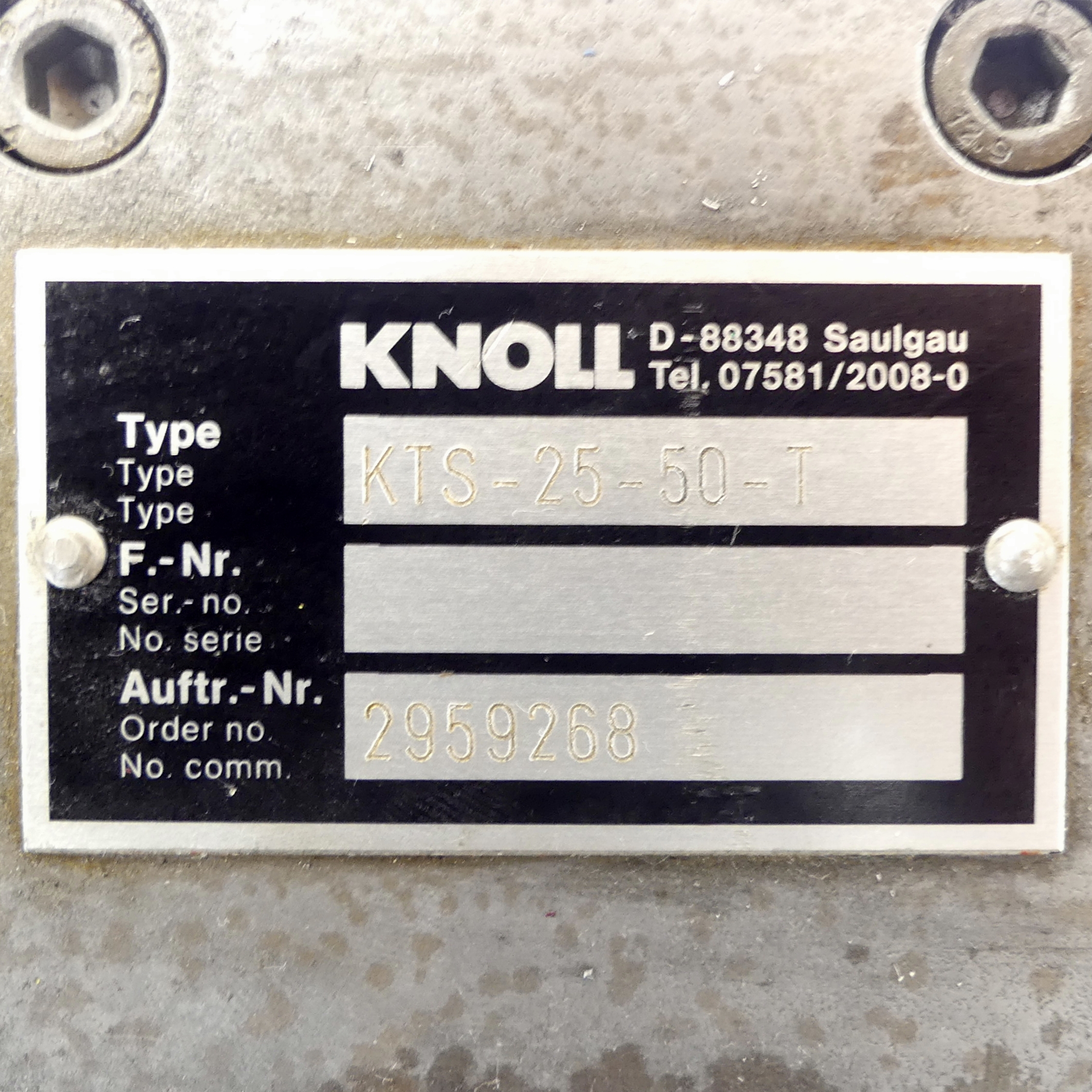 Screw spindle pump