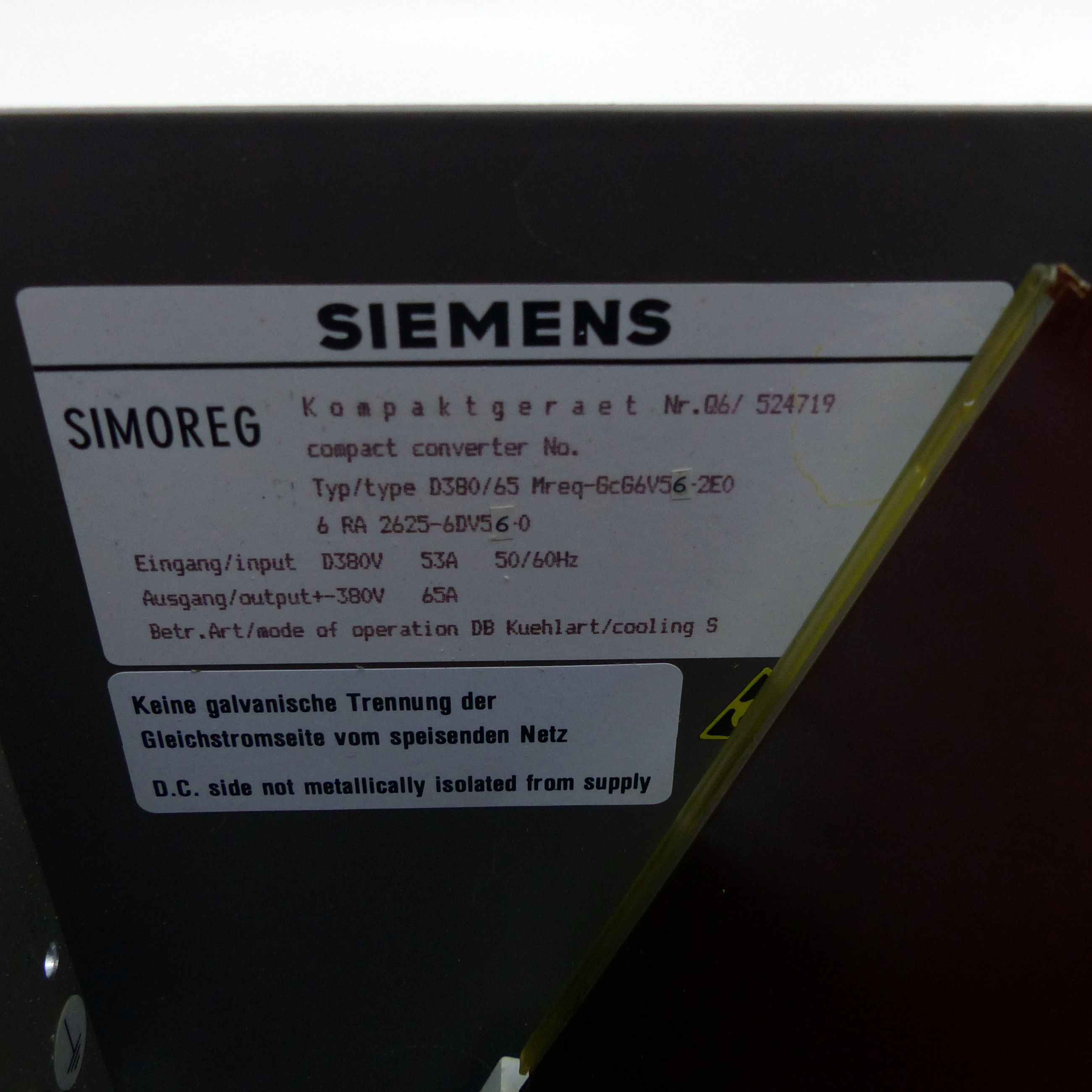 Compact unit SIMOREG 