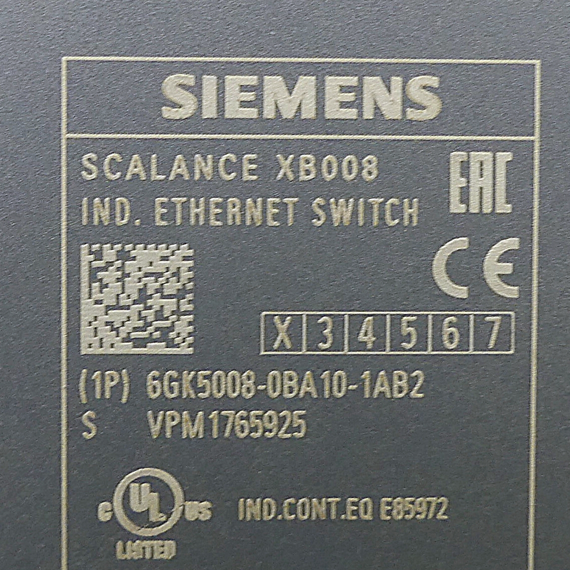 SCALANCE XB008 unmanaged Industrial Ethernet Switch