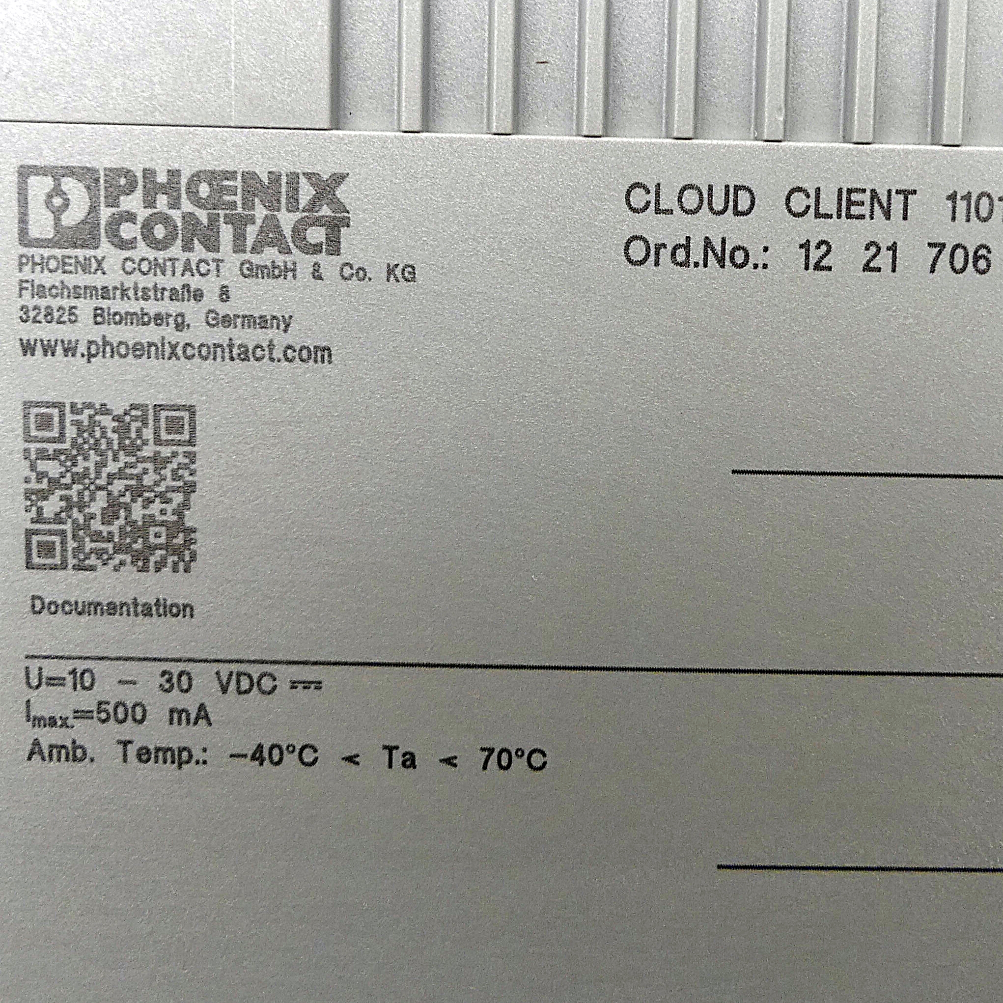 CLOUD CLIENT 1101T-TX/TX - Router