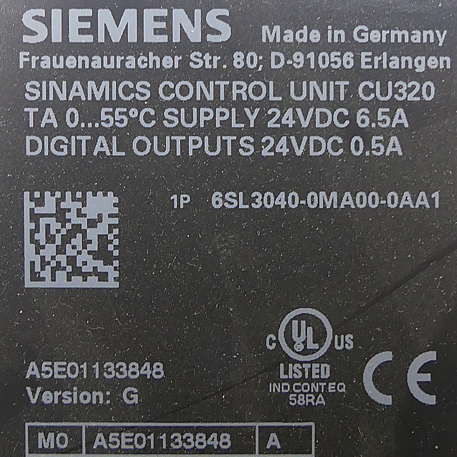 SINAMICS Control Unit CU320