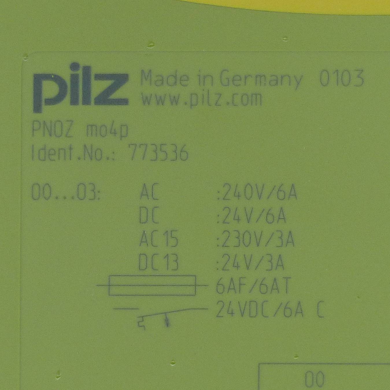 Erweiterungsmodul PNOZ MO4P 