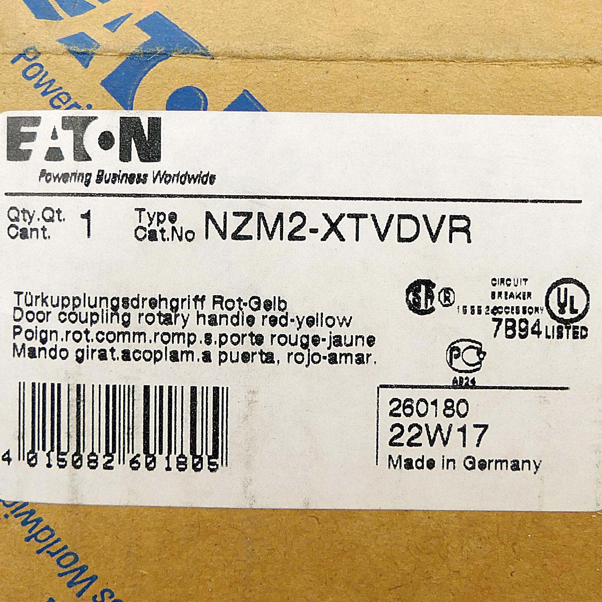 Türkupplungsdrehgriff NZM2-XTVDVR