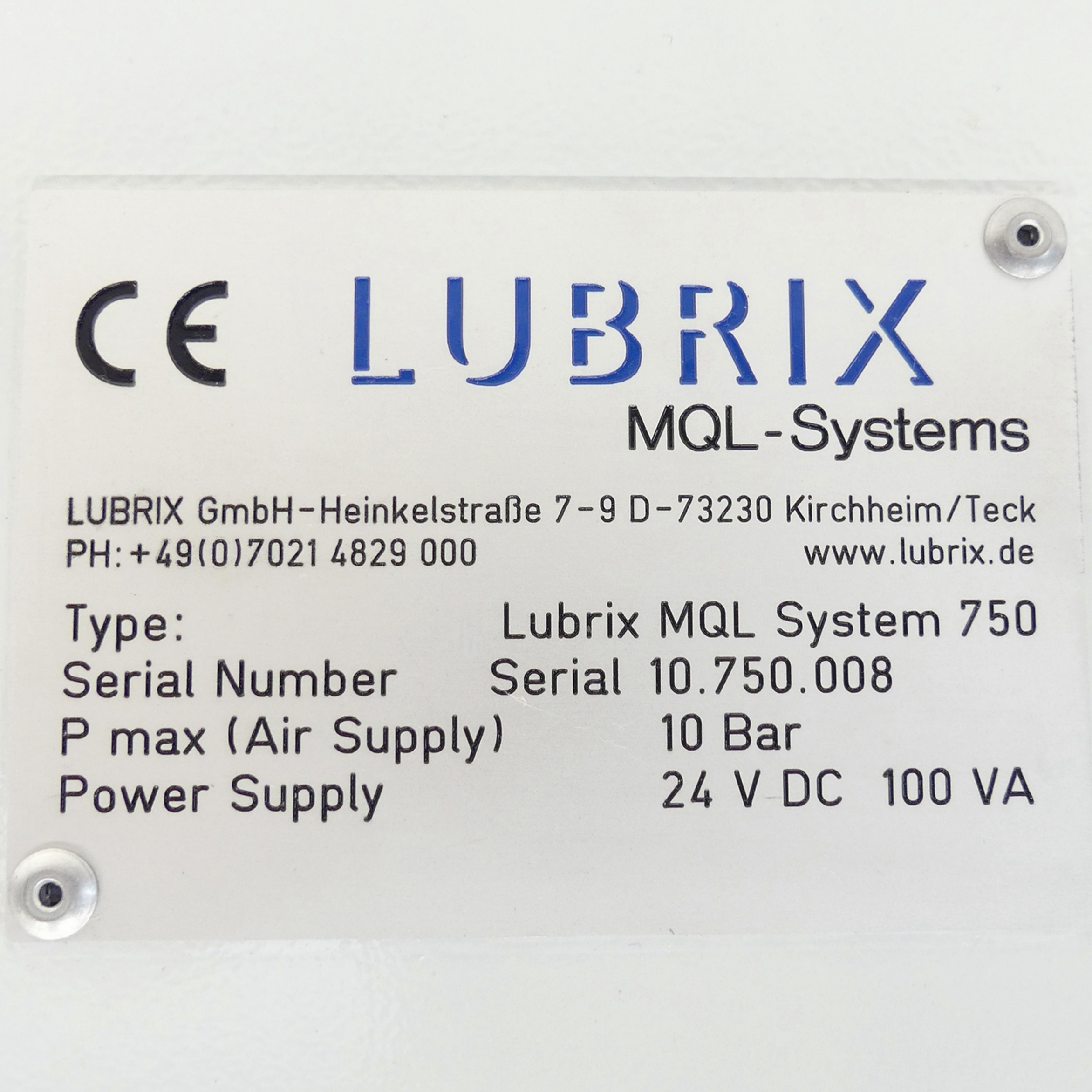 Minimum quantity lubrication system