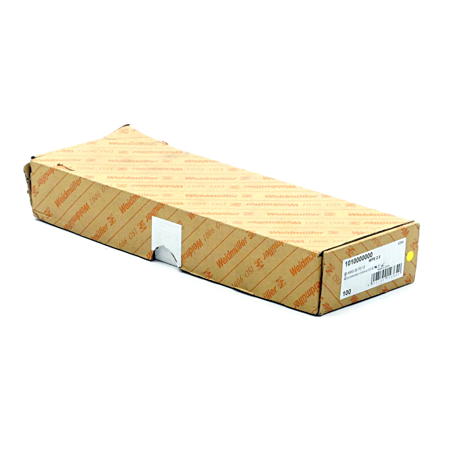 100 x Schutzleiter Reihenklemmen WPE 2.5