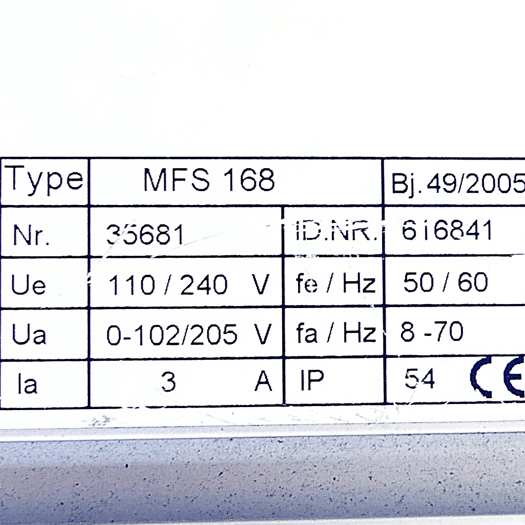 Frequency converter MFS 168