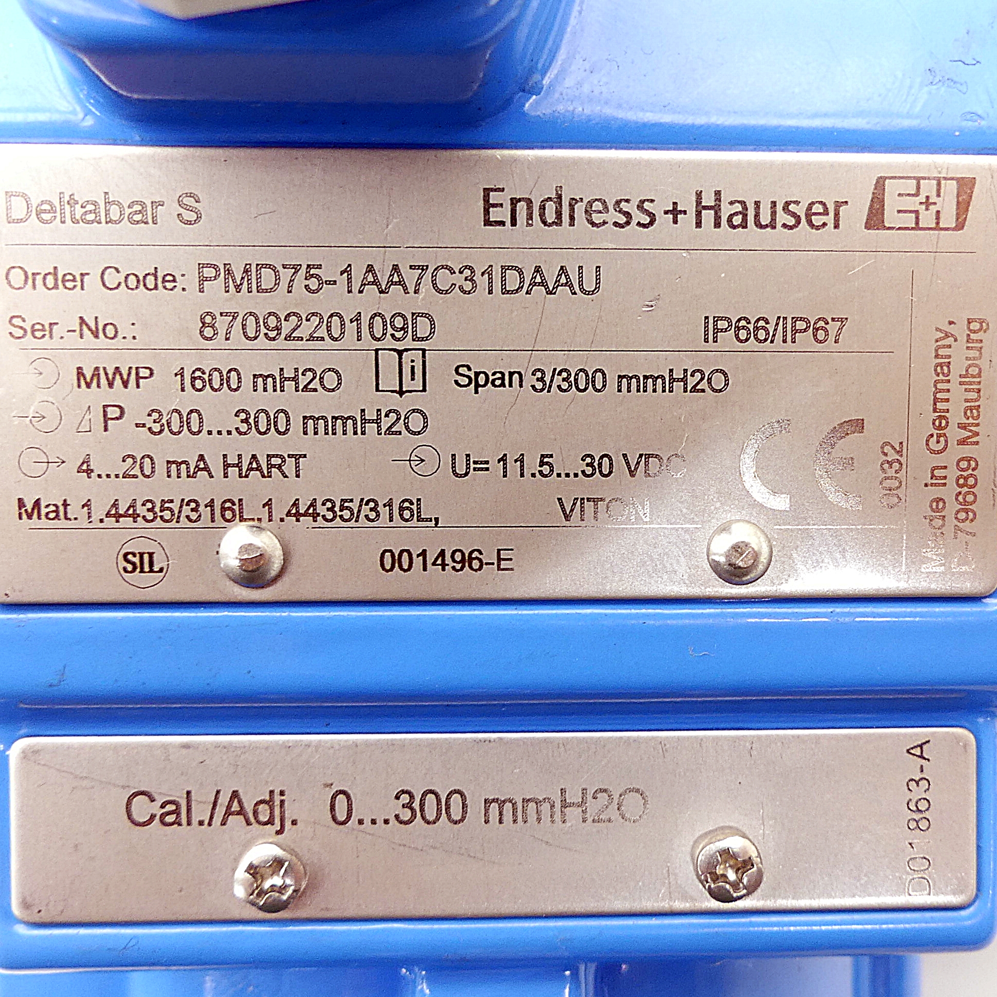 Differenzdrucktransmitter Deltabar S