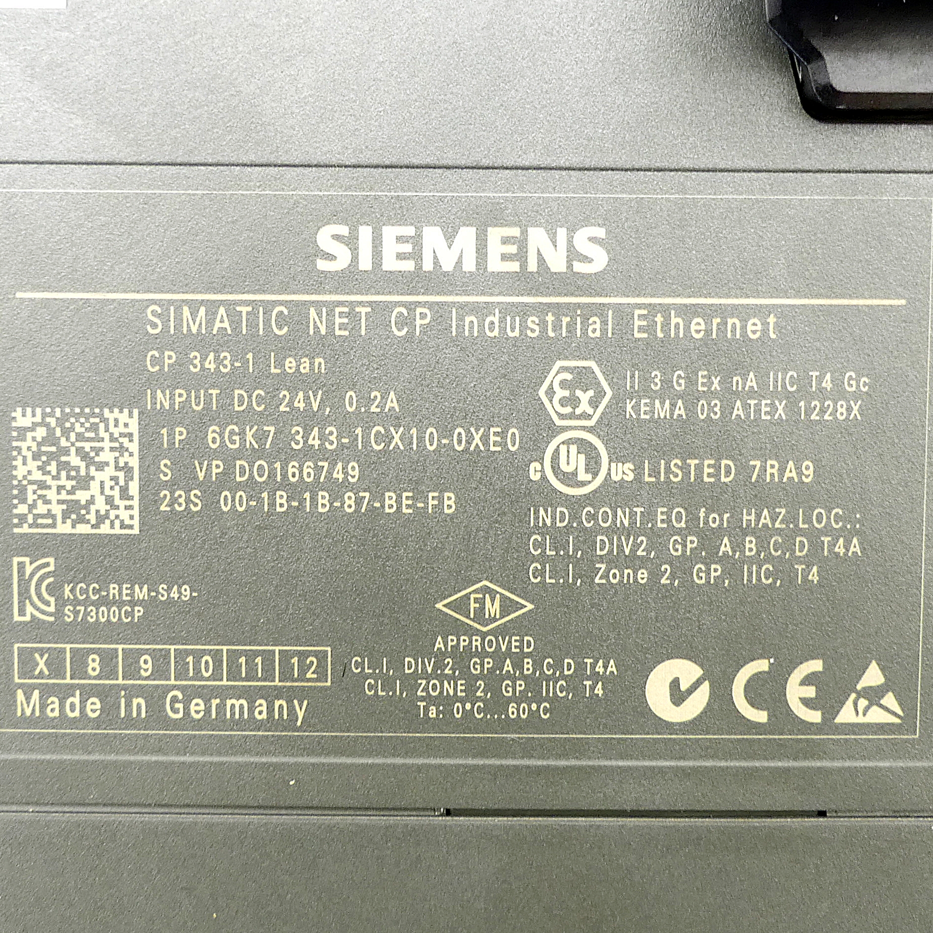 Communications processor CP 343-1 Lean