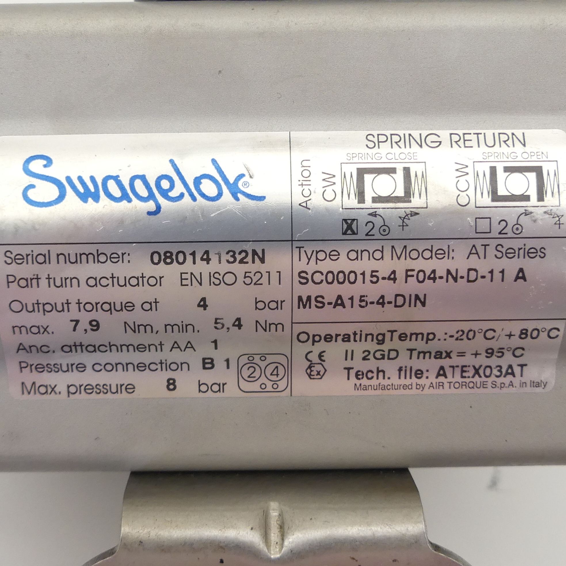 Pneumatic control head